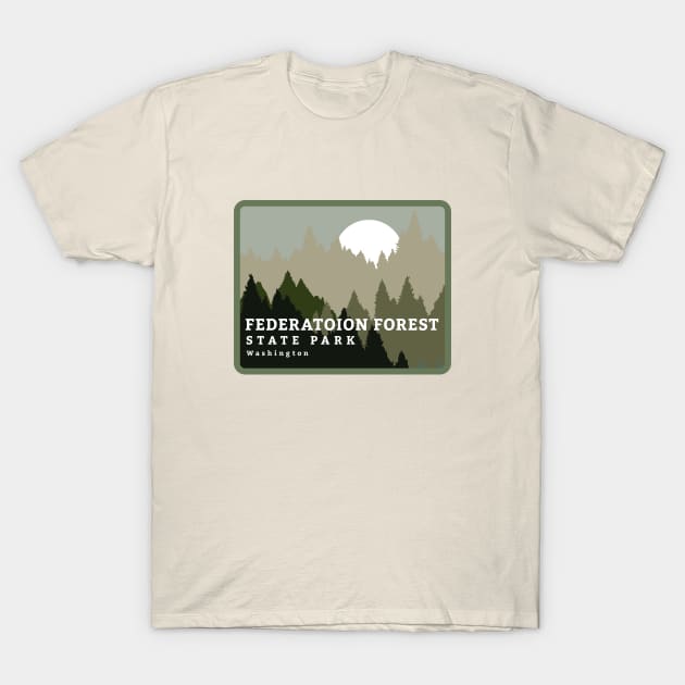 Federation Forest State Park Washington Trees and Forest T-Shirt by Go With Tammy